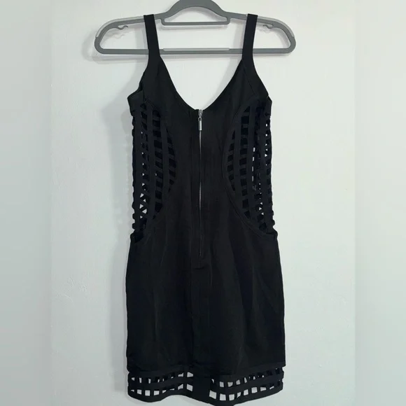 Bebe Black Cutout Bandage Mini Dress – Early 2000s Inspo - Picture 3 of 7